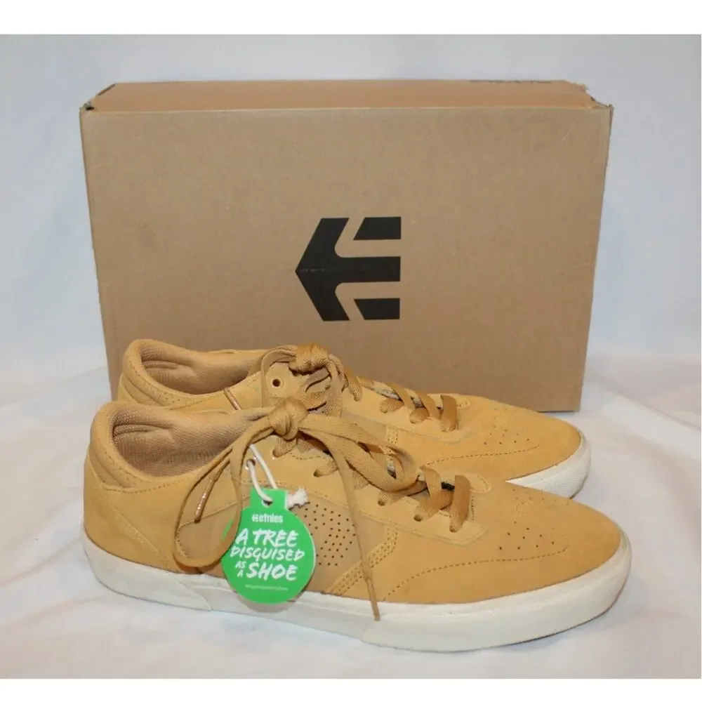 NIB‎ MEN'S ETNIES WINDROW SKATE SUEDE TAN SNEAKERS SZ 11.5